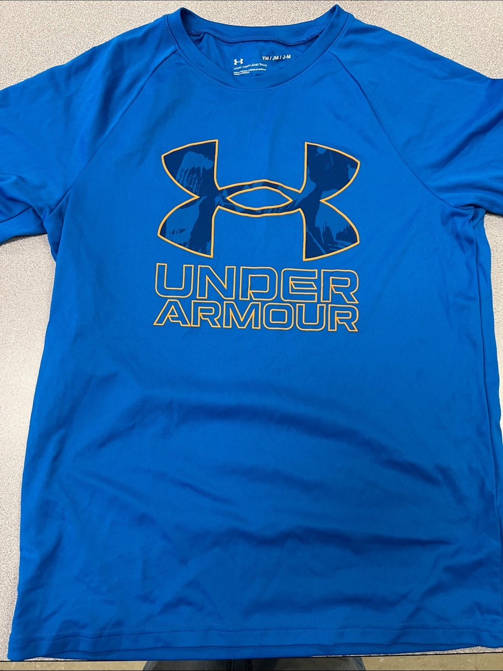 Under Armour Blue Logo Graphic Tee dry fit